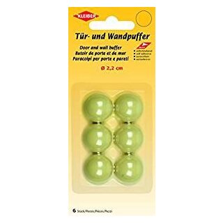 Tür- und Wandpuffer, selbstklebend 6 Stk. / Ø 2,2 cm x 1 cm / weiß