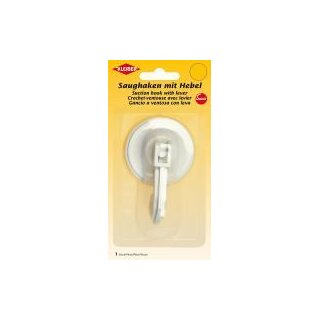 Saughaken mit Hebel 6 cm / weiss