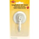 Saughaken mit Hebel Ø 6 cm / weiß