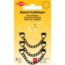 Metall Mantelhänger 3 Stk. / schwarz