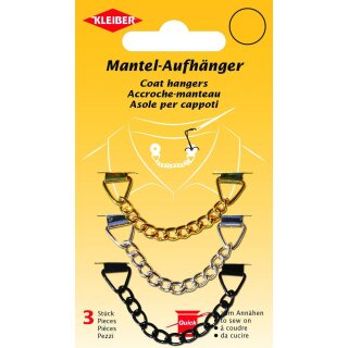 Metall Mantelhänger 3 Stk. / sortiert