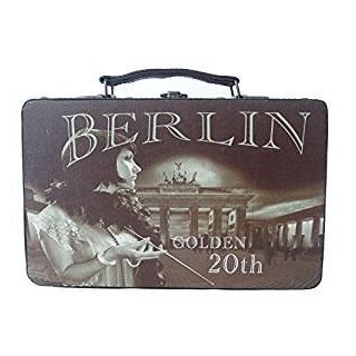 Retro Koffer Berlin Golden 20th 30 cm x 18 cm x 11,5 cm