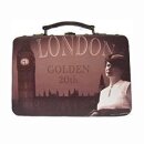 Retro Koffer London Golden 20th 30 cm x 18 cm x 11,5 cm