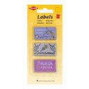 Labels Mädchen 9 Stück / 4,5 x 2,5cm /