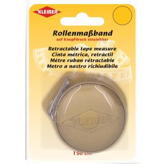 Rollmaßband 150 cm / gold
