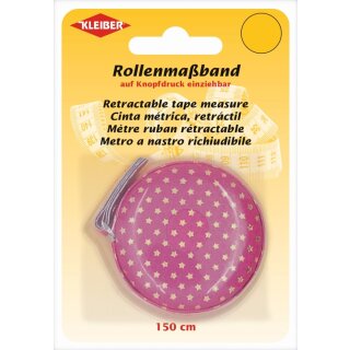 Rollmaßband 150 cm / pink