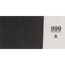 Baumwoll-Tresse mercerisiert 2550 25 mm Fb. 999 schwarz - Brettchen á 25 m / Preis per m