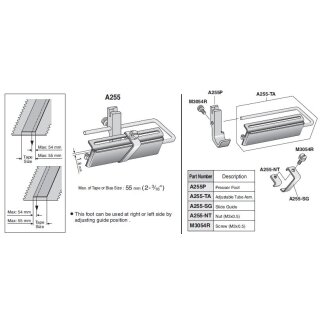 A255 Suisei Adjustable Tape Foot