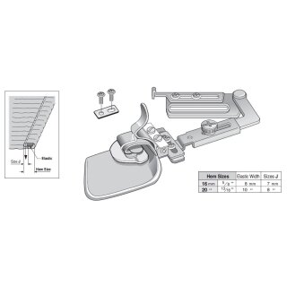 A43L-16 Suisei Latch Elastic Hemmer