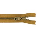 YKK - Metall antik gold teilbar 5mm 30 cm - Farbe:...