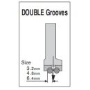 P69D-1/8 Suisei Solid Piping Foot <Double Grooves>