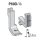 P69D-1/8 Suisei Solid Piping Foot <Double Grooves>