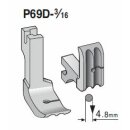 P69D-3/16 Suisei Solid Piping Foot <Double Grooves>