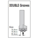 P69D-3/16 Suisei Solid Piping Foot <Double Grooves>