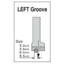 P69L-1/4 Suisei Solid Piping Foot <Left Groove>