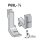 P69L-1/8 Suisei Solid Piping Foot <Left Groove>