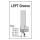 P69L-1/8 Suisei Solid Piping Foot <Left Groove>