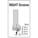 P69R-1/2 Suisei Solid Piping Foot <Right Groove>