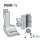 P69R-1/2 Suisei Solid Piping Foot <Right Groove>