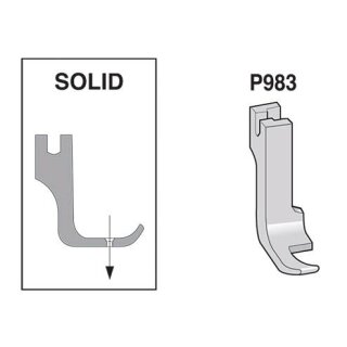 P983 Suisei Solid Half Foot