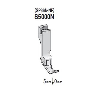 S5000N Suisei Hinged Foot  right <5mm | 0mm>, for Needle Feed