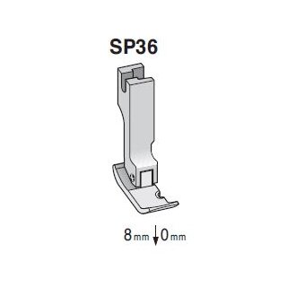 SP36 Suisei Hinged Cording Foot, Right <0mm | 8mm>