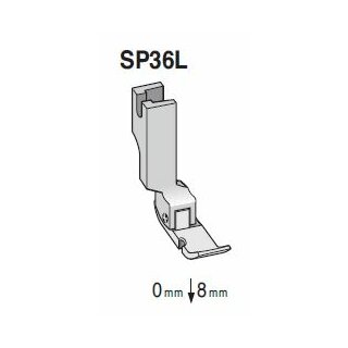 SP36L Suisei Hinged Cording Foot, Left <0mm | 8mm>