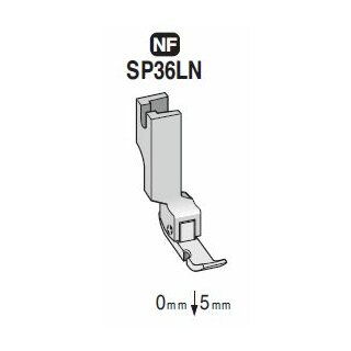 SP36LN Suisei Hinged Cording Foot, Left <0mm | 5mm>