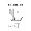 S0050N Suisei Hinged Foot  left <5mm | 0mm>, for Needle Feed