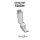 S0050N Suisei Hinged Foot  left <5mm | 0mm>, for Needle Feed