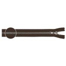 YKK - Vislon teilbar silber 5mm 70 cm - Farbe:  580/schwarz