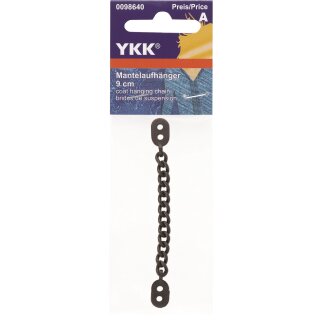 YKK Mantelaufhänger 9cm Kette