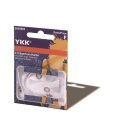 YKK 4 Stück Trägerbandhalter 9mm weiss