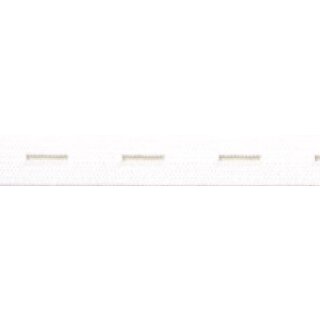 Knopfloch-Elastic 25mm Box 10 Meter - Farbe:  500/weiss