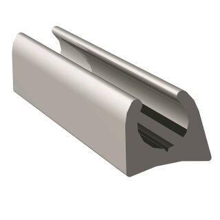 Alu-Kederleiste ohne Fahne aus Aluminium hell-eloxiert Länge 265 cm - nur Abholung oder Versand per Spedition