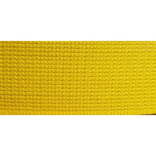 Gurtband Baumwolle 26 mm gelb 231 / zum Besticken - Rolle á 100 m / Preis per m / RESTBESTAND