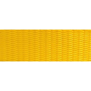 Gurtband Polyester PU imprägniert 25 mm gelb 1023 - Rolle á 100 m /Preis per m (1800 daN)
