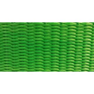 Gurtband Polyester PU imprägniert 25 mm grün 6018 - Rolle á 100 m / Preis per m (2200 daN)