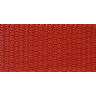 Gurtband Polyester PU imprägniert 25 mm rot 3020 - Rolle á 100 m / Preis per m (1800 daN)