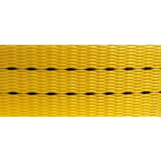 Gurtband Polyester PU imprägniert 35 mm gelb 1018 - Rolle á 100 m / Preis per m (3000 daN)