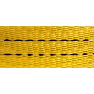 Gurtband Polyester PU imprägniert 35 mm gelb 1018 - Rolle á 100 m / Preis per m (3000 daN)