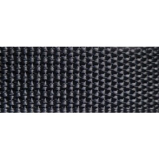 Gurtband Polyester fixiert 20 mm schwarz - Rolle á 50 m / Preis per m (600 daN)