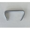 Polsterklammern Endform rund 20 mm silberfabrig Pack...