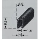 Kantenschutz 9,5 mm schwarz / Preis per m / Bund á...
