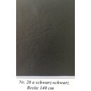 Kunstleder schwarz/schwarz Breite 140 cm / Preis per m /...