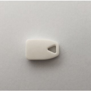 Bettwäsche-Schieber ohne Griffplatte aus Kunstsoff für Spirale 3 mm weiss  pro Stück