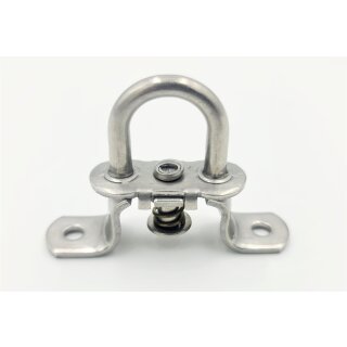 Patentkrampen für Ovalösen 42x22 mm (Höhe 15mm) pro Stück mit Nirosta Feder