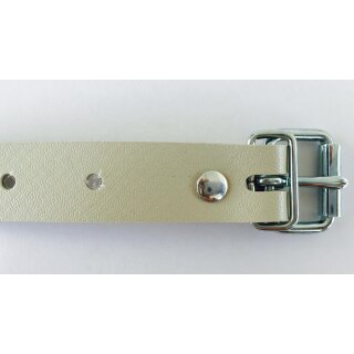 PVC-Schnallriemen 35 cm beige Stangenriemen pro Stück