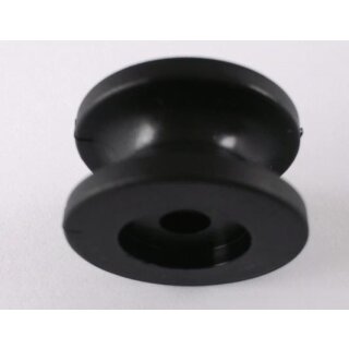 Rundknopf 247mm, Kunststoff schwarz für Kleinanhängerplane pro Stück