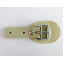 Schnallkappe mit Schutz beige PVC 20 mm pro Stück